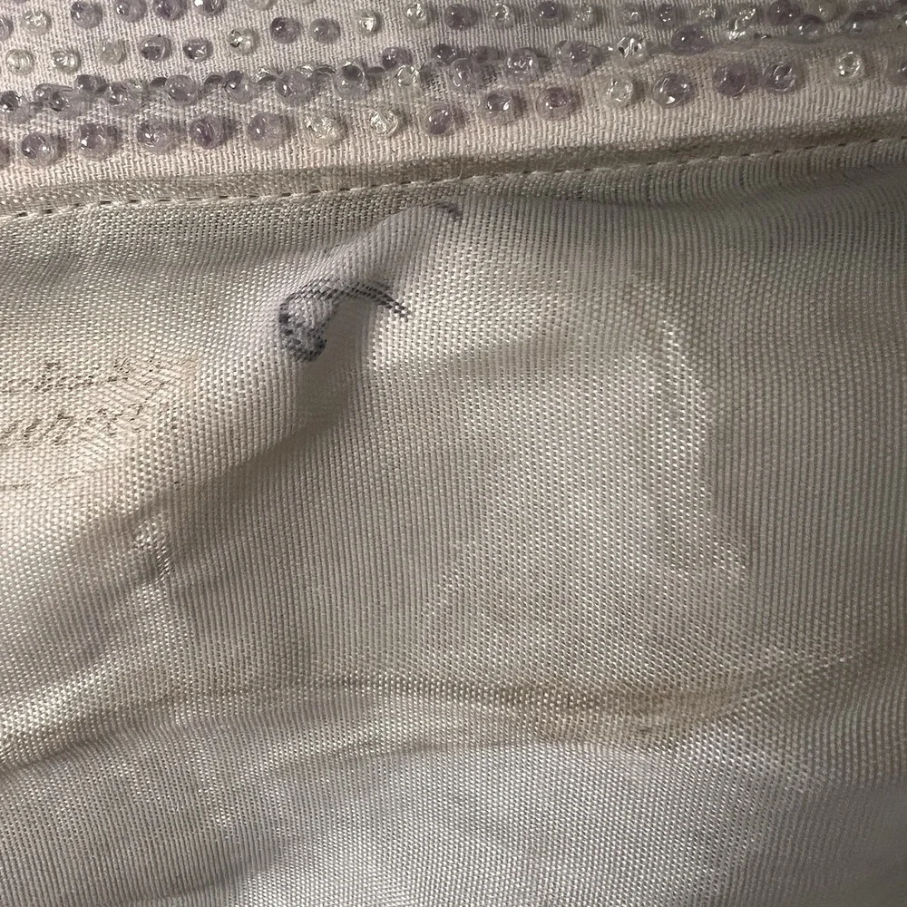 Vintage Corde Bead by Lumured White Beaded Clutch Evening Bag 1950/60s MCM Purse